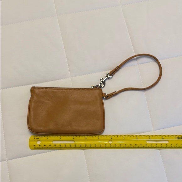 Coach Tan Leather Wristlet - Picture 4 of 5